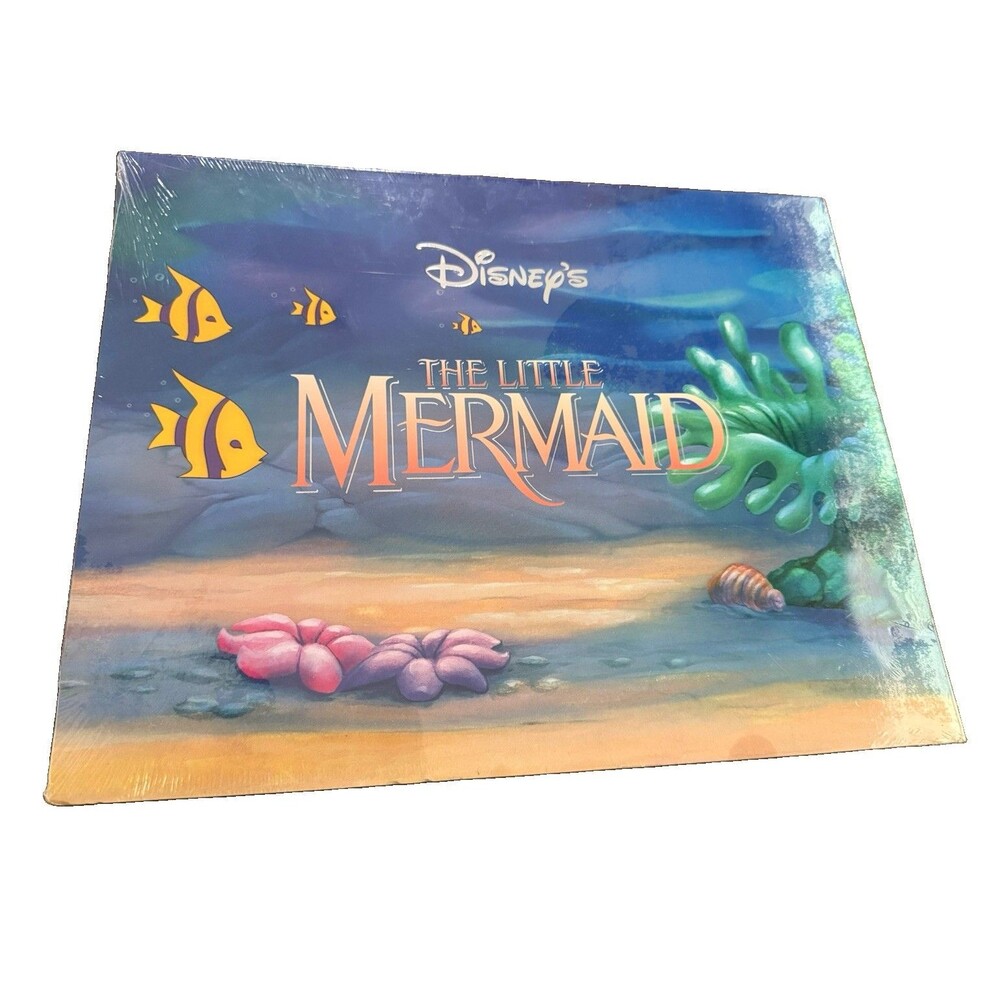 Vintage The Little Mermaid Lithograph Portfolio 4 Prints Disney Store Sealed 90s